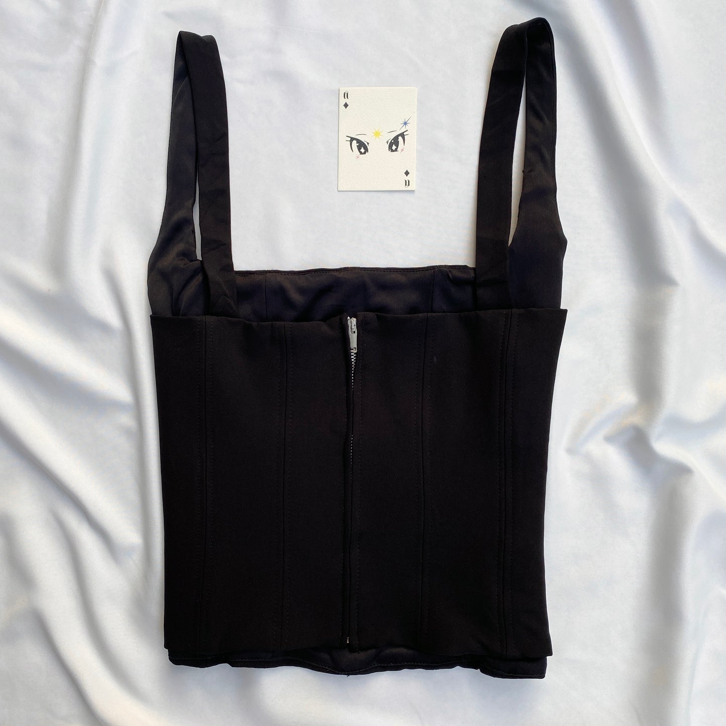 BLACK CORSET FROM ZARA (Bust : 32-34, Upper Waist : 27-29)