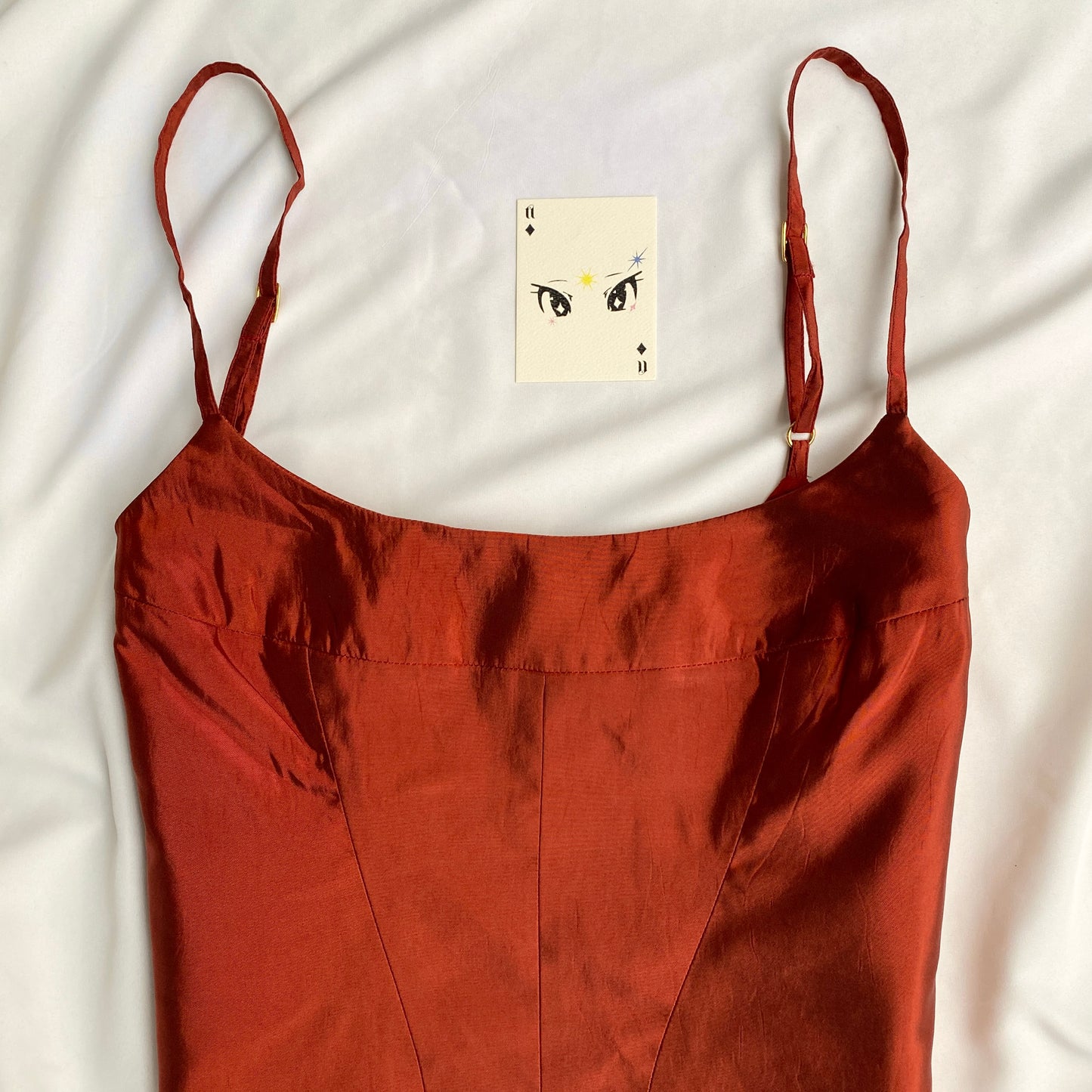 RED CORSET (Bust : 34-36, Upper Waist : 28-30)