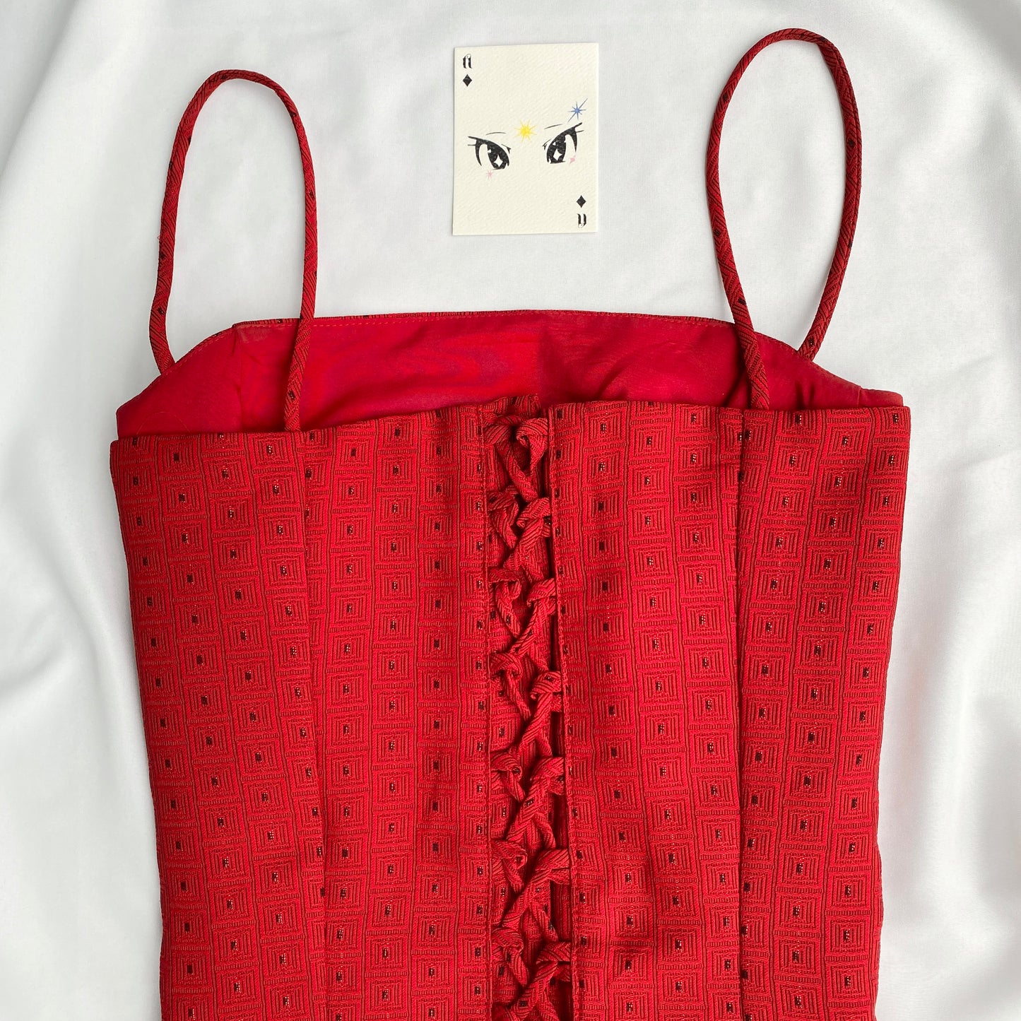 RED CORSET (Bust : 34-36, Upper Waist : 28-34)