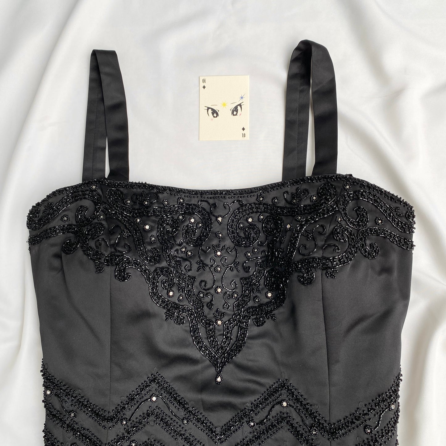 BLACK EMBELLISHED CORSET (Bust : 40-44, Upper Waist : 38-40)