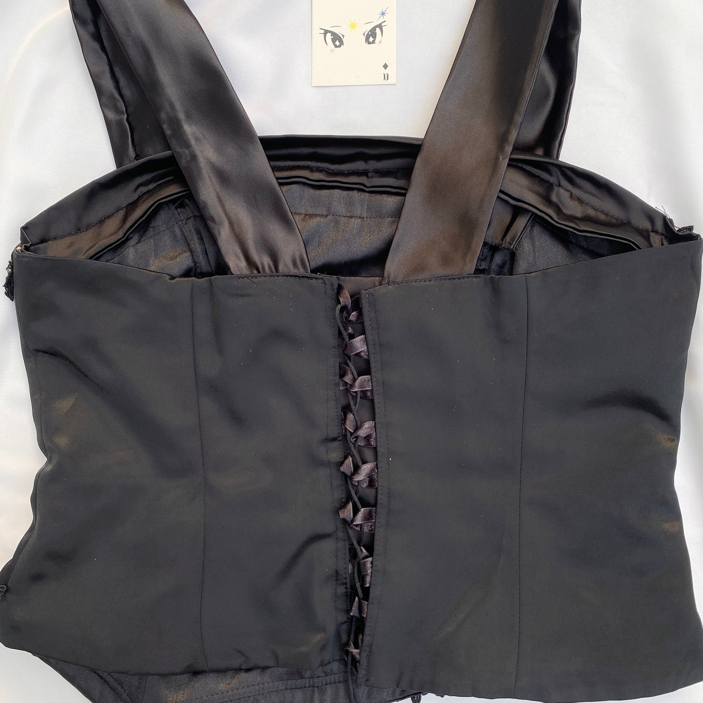 BLACK EMBELLISHED CORSET (Bust : 38-42, Upper Waist : 32-38)