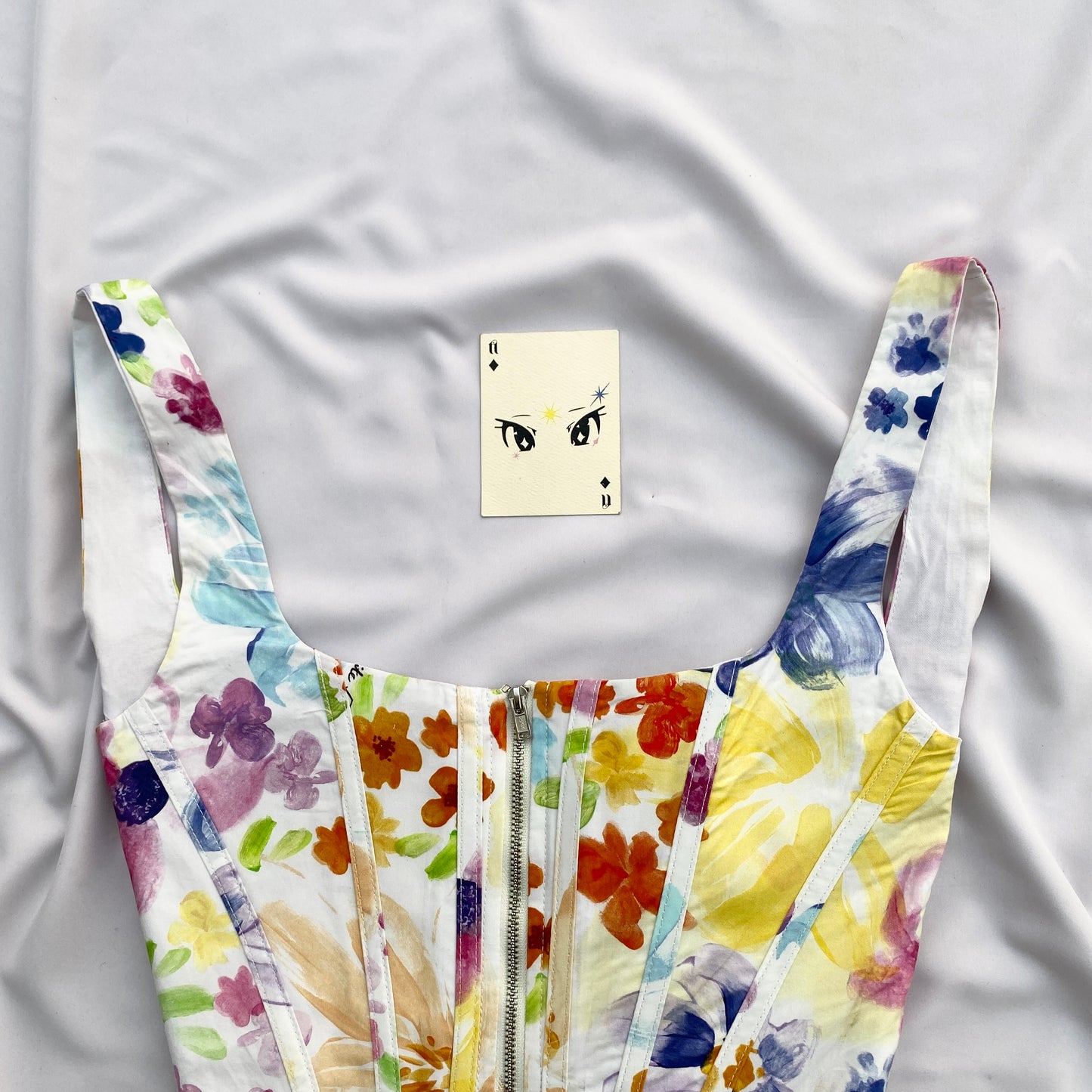 FLORAL CORSET FROM WHITE FOX (Bust : 32-34, Upper Waist : 27-29)