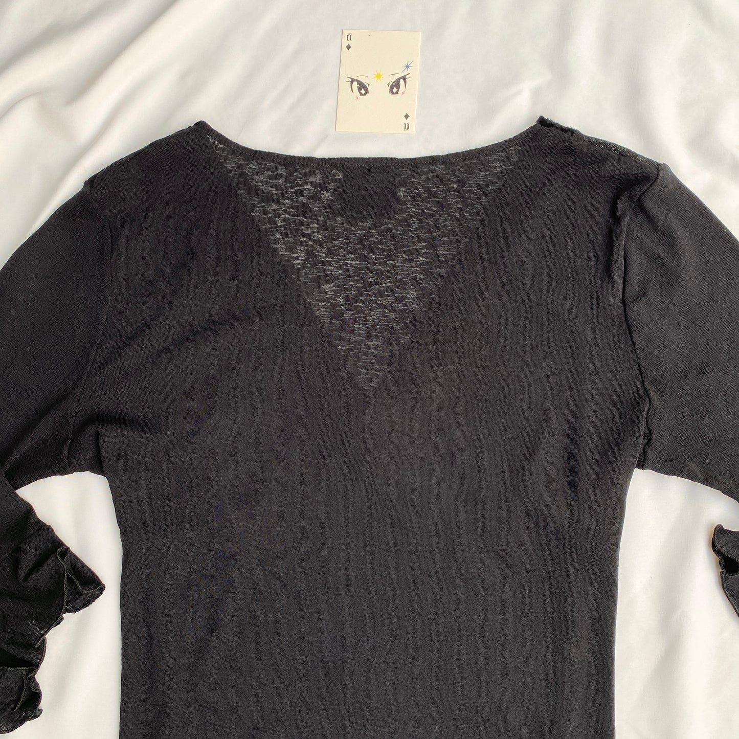 BLACK FULL SLEEVED TOP (Bust : 38-42, Upper Waist : 34-40)