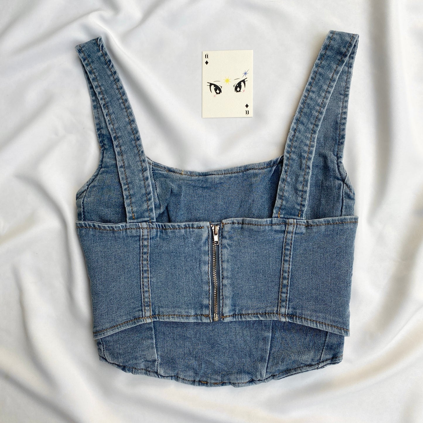 DENIM TOP (Bust : 34-36, Upper Waist : 28-32)