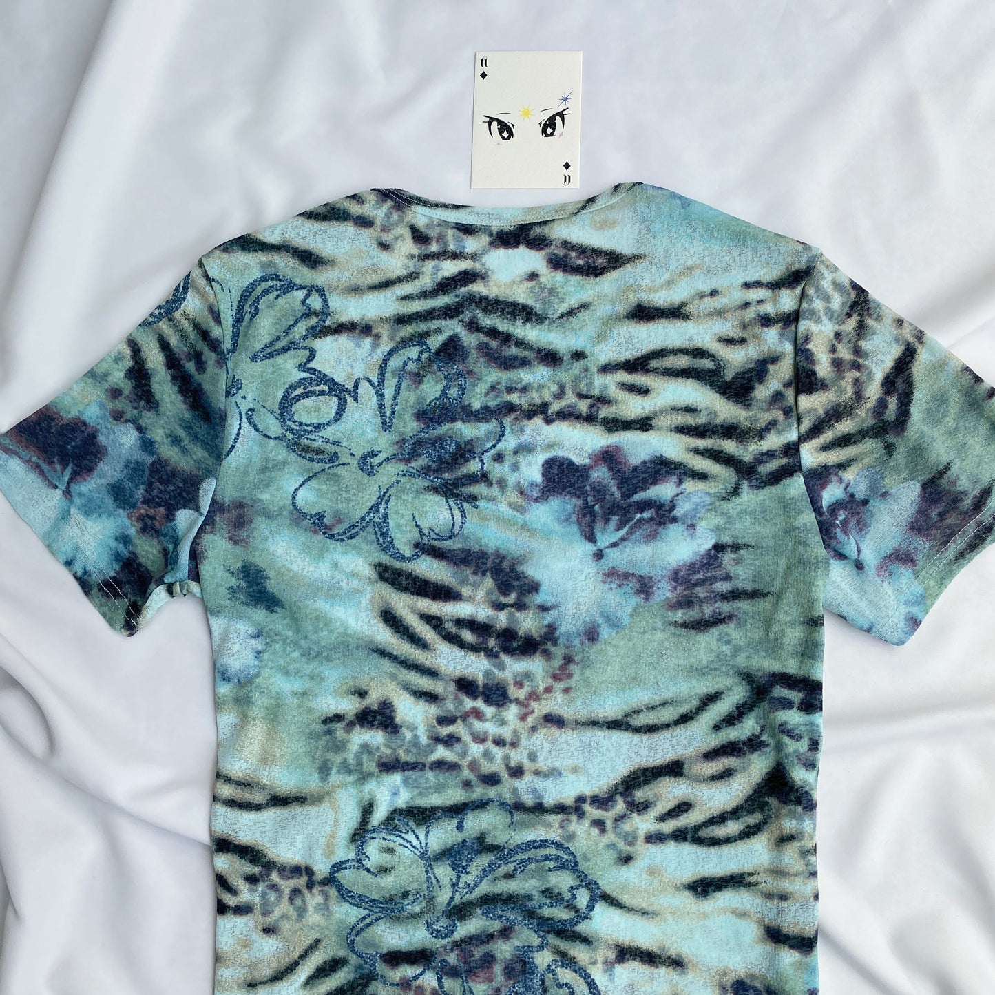 Y2K BLUE TOP (Bust : 34-38, Upper Waist : 28-38)