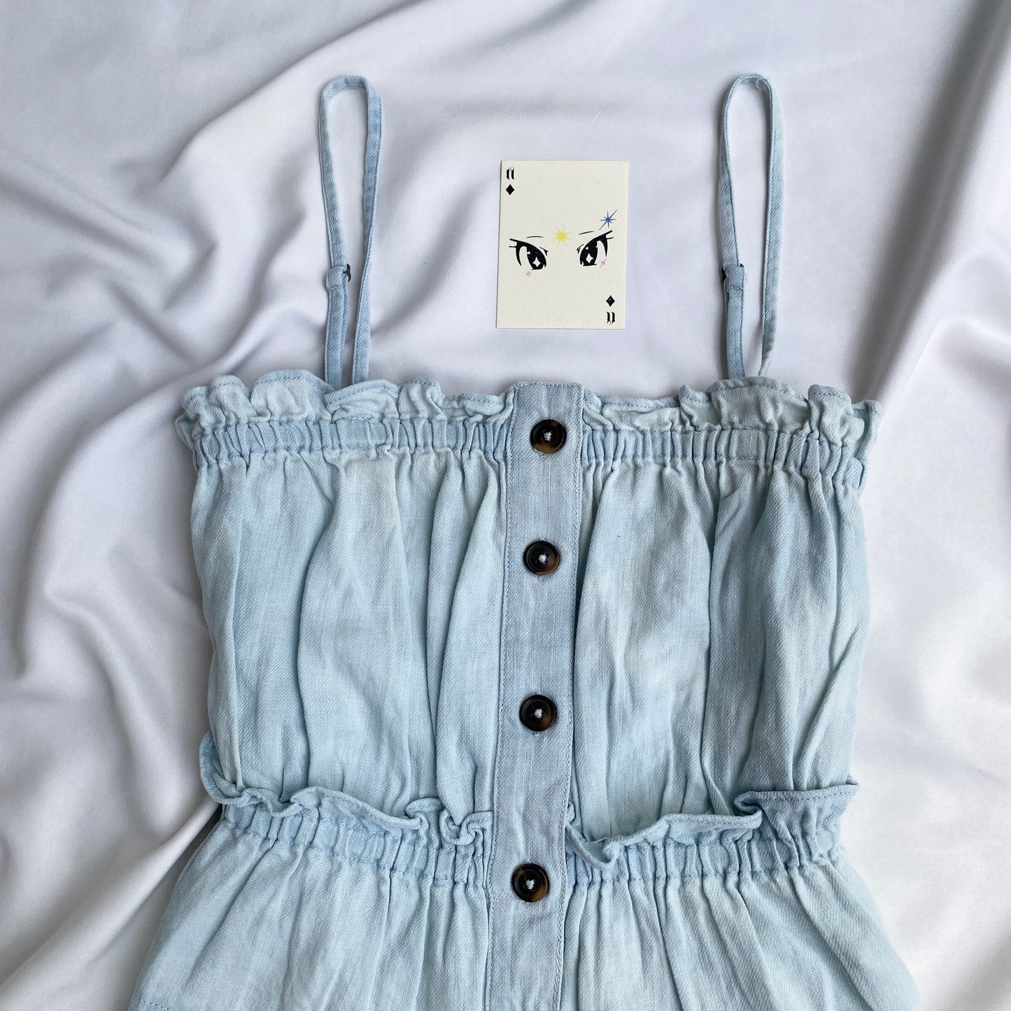 BLUE TOP FROM ANTHROPOLOGY (Bust : 28-32, Upper Waist : 26-30)