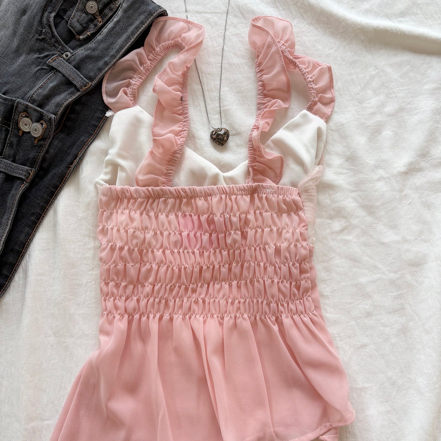 POSY CAMI IN PINK (Bust : 28-32, Upper Waist : 22-28)