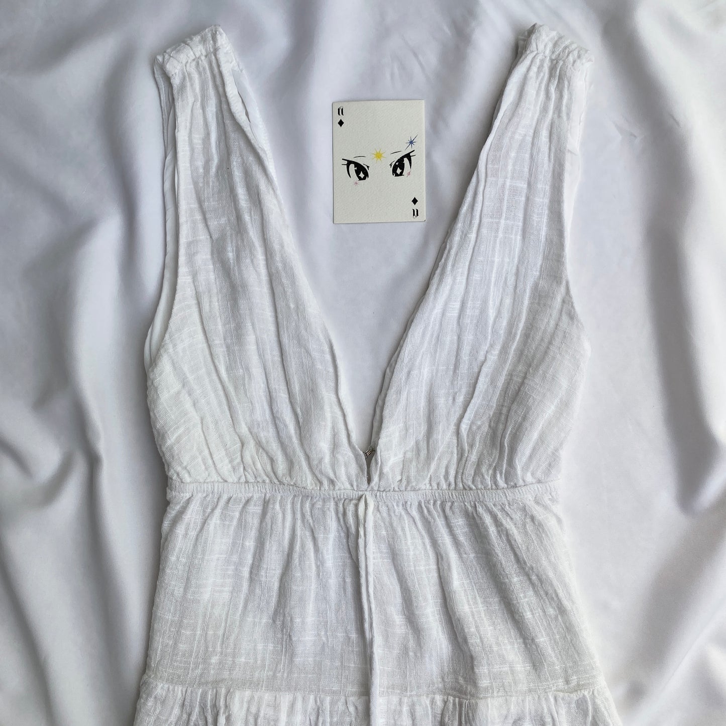 WHITE BABYDOLL TOP FROM PULL AND BEAR (Bust : 28-32, Upper Waist : 24-28)