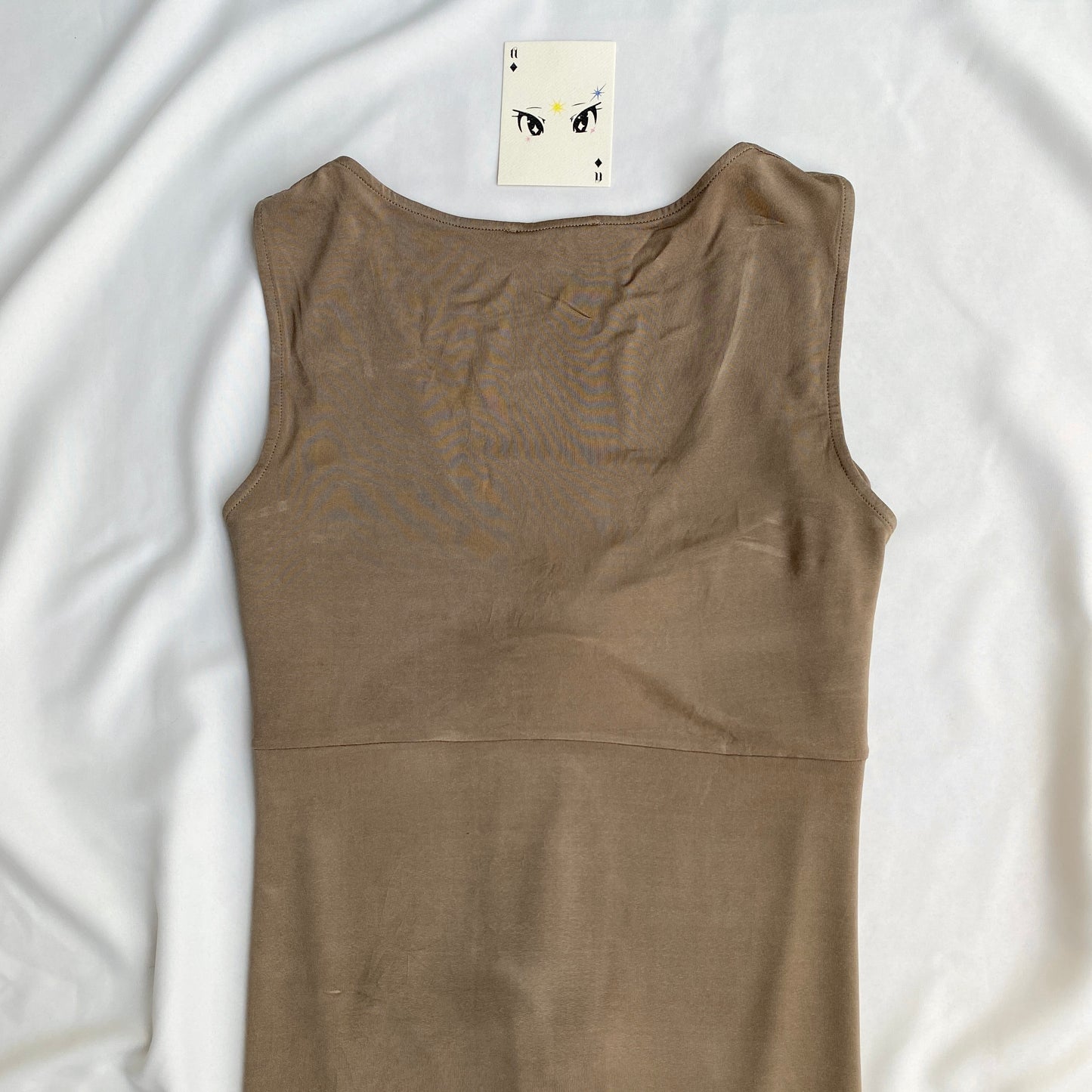BROWN KNOT TOP (Bust : 34-38, Upper Waist : 28-36)