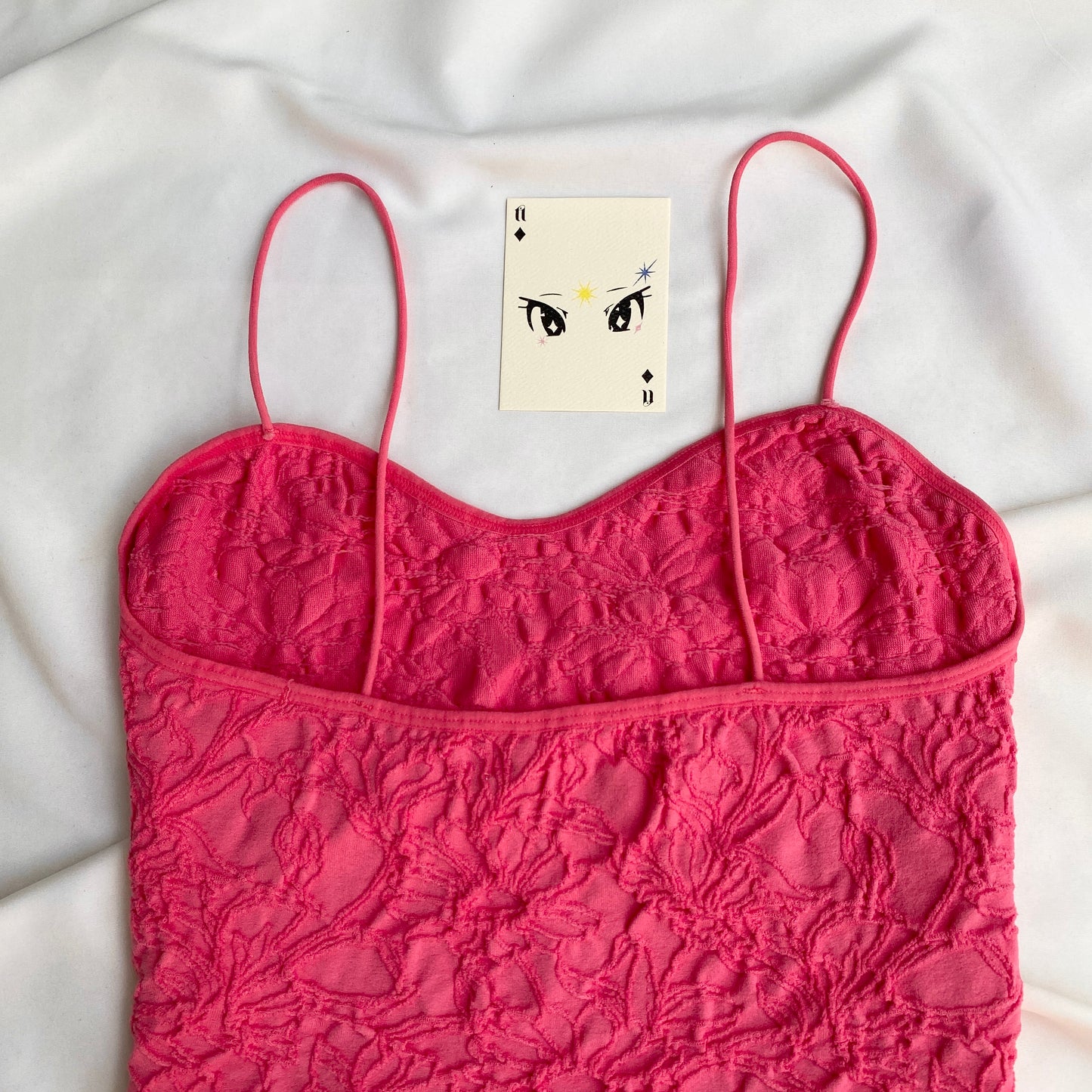 PINK EMBOSSED TOP (Bust : 34-36, Upper Waist : 28-36)