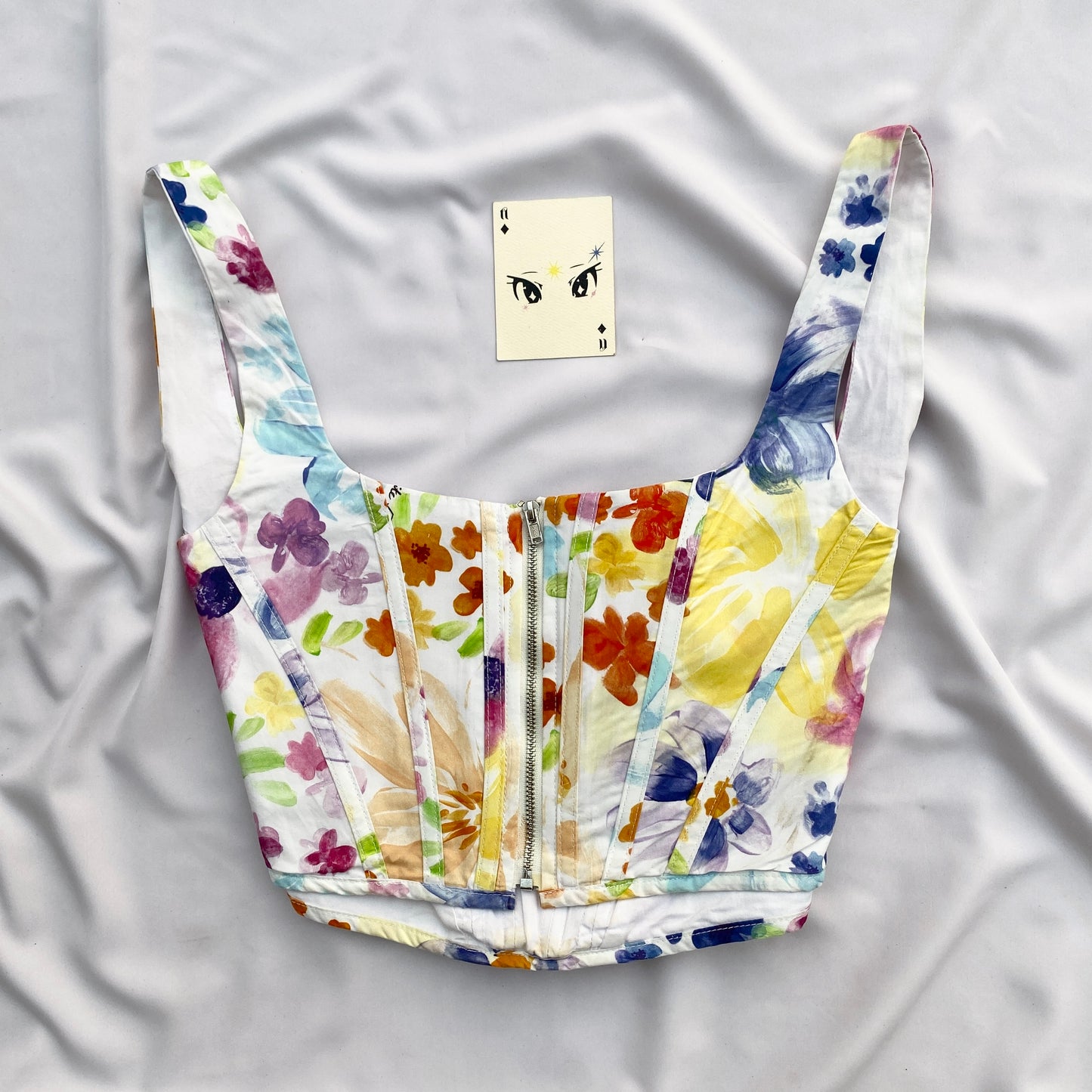 FLORAL CORSET FROM WHITE FOX (Bust : 32-34, Upper Waist : 27-29)