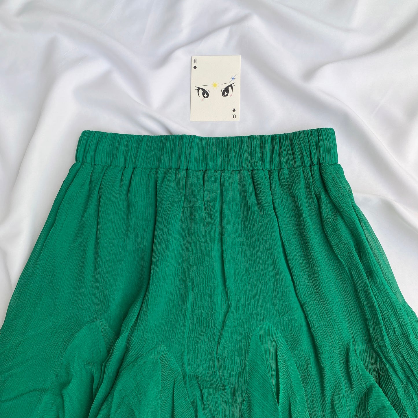 GREEN SKIRT (Waist : 24-26)