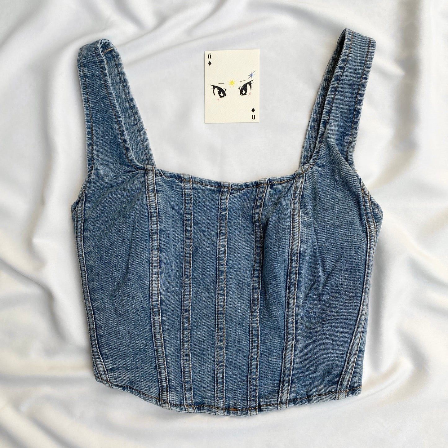 DENIM TOP (Bust : 34-36, Upper Waist : 28-32)