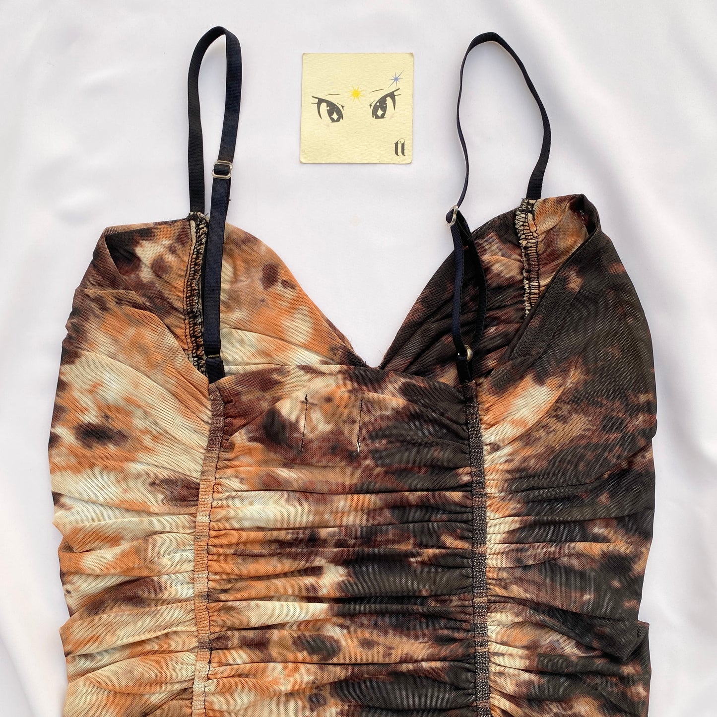 BROWN TIE DYE TOP FROM PRINCESS POLLY (XS/S)