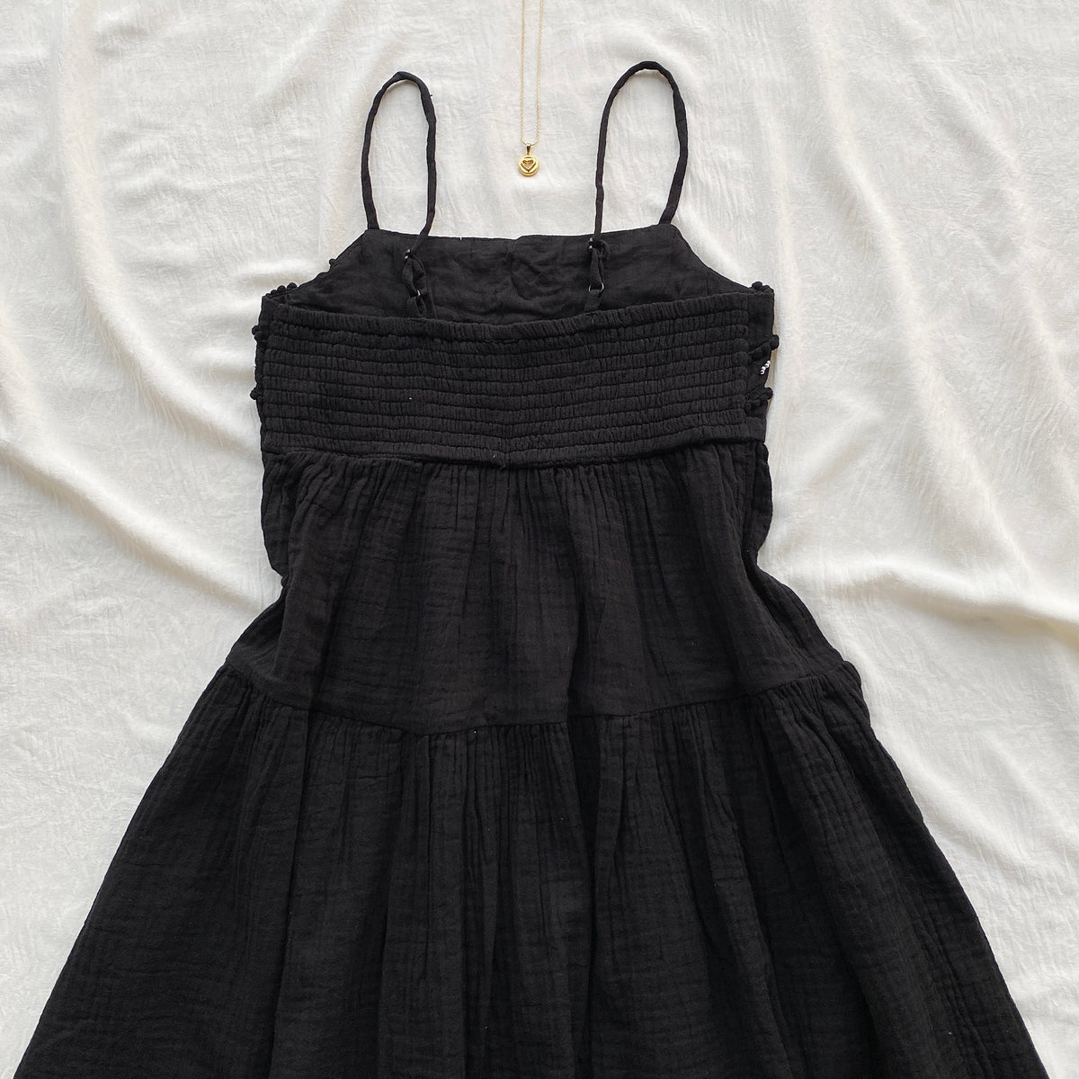 SHELL DRESS IN BLACK (Sizes available)