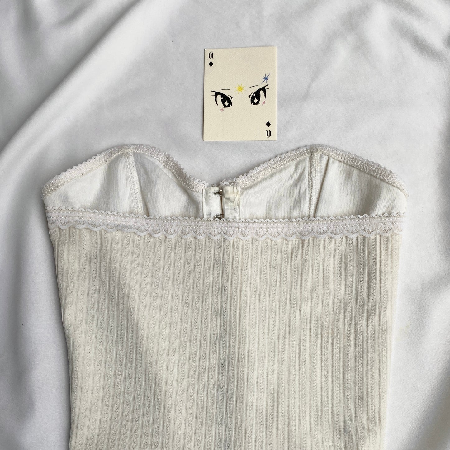 WHITE CORSET (Bust : 28-32, Upper Waist : 24-28)