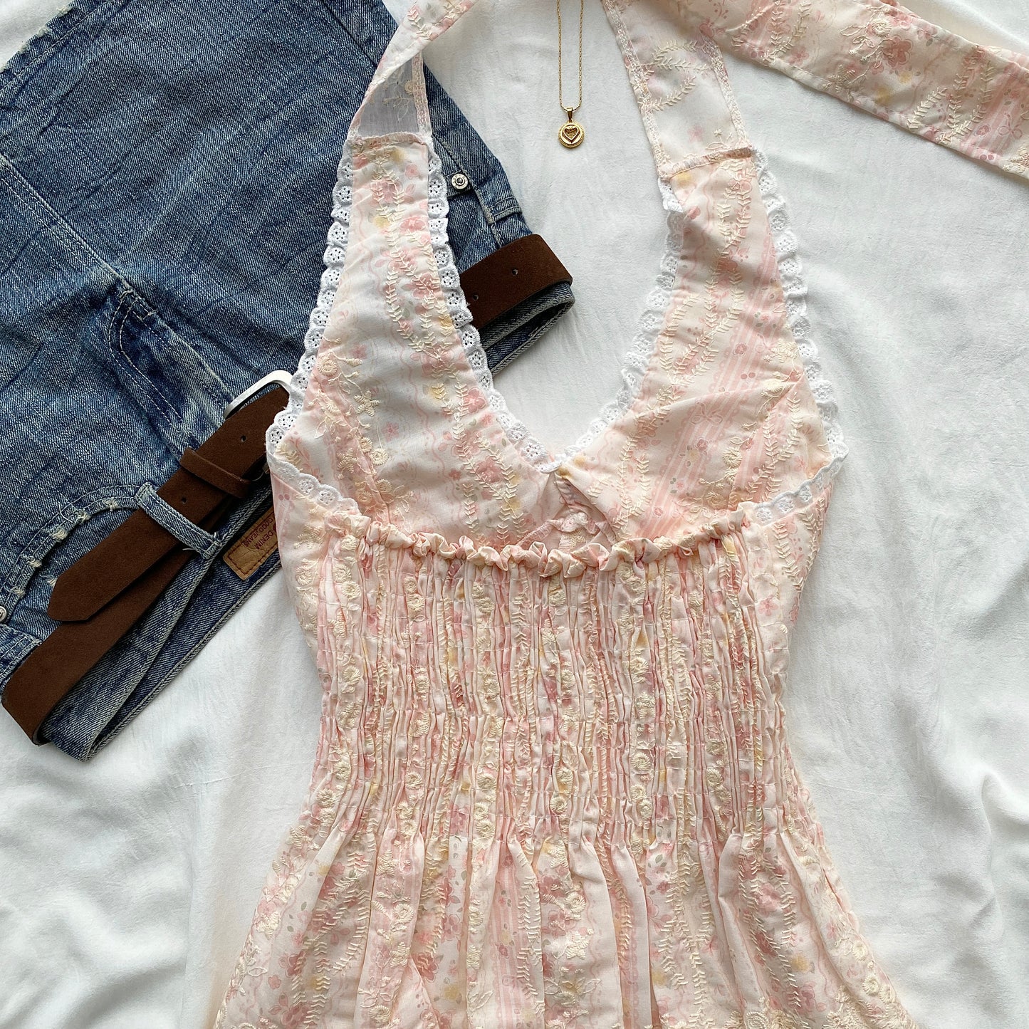 LILIA HALTER TOP (Bust : 28-34, Upper Waist : 26-32