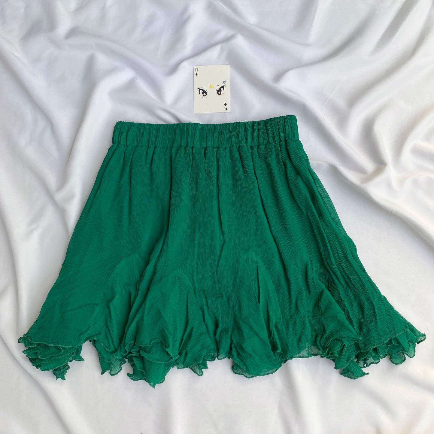 GREEN SKIRT (Waist : 24-26)