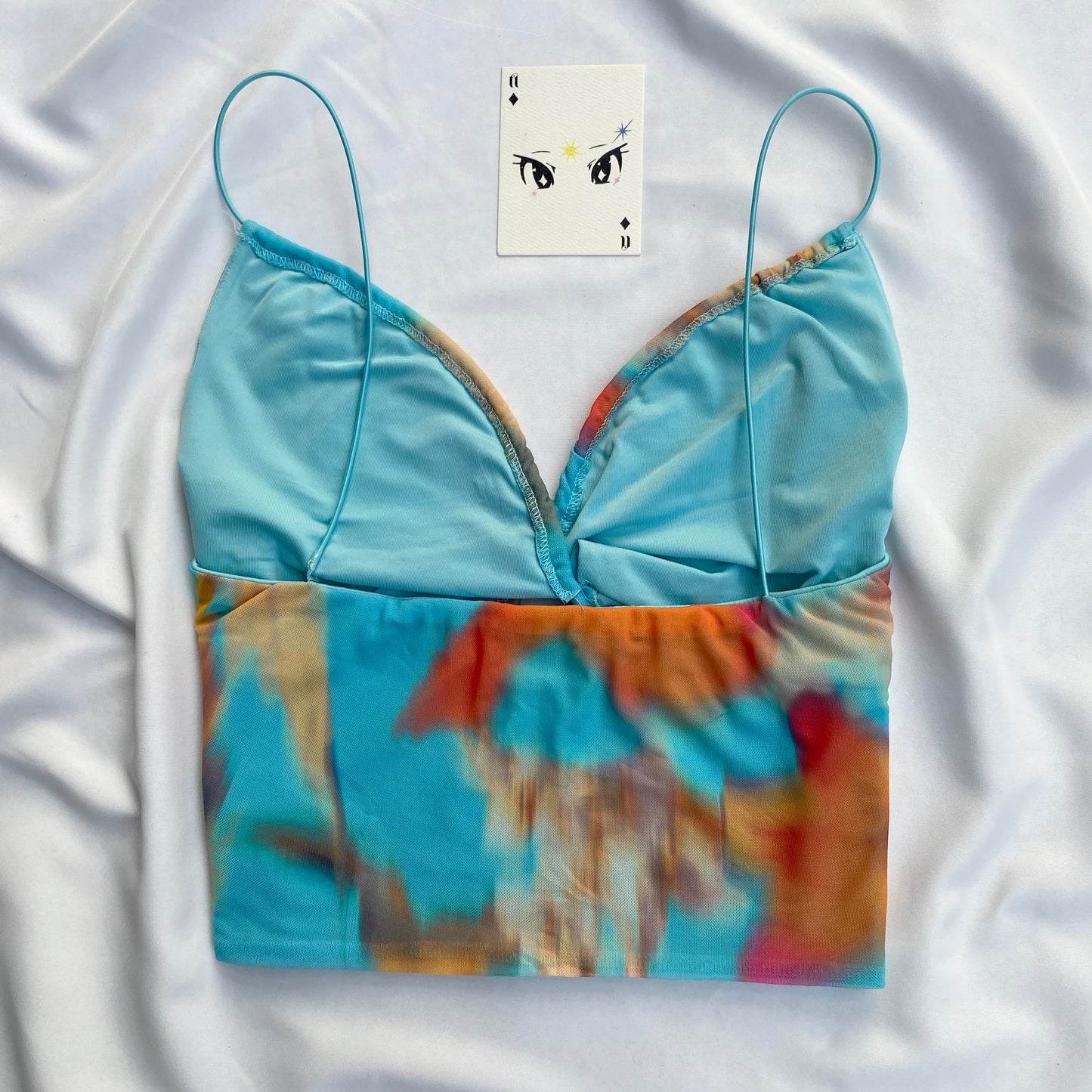 BLUE TOP FROM BERSHKA (Bust : 34-36, Upper Waist : 28-32)