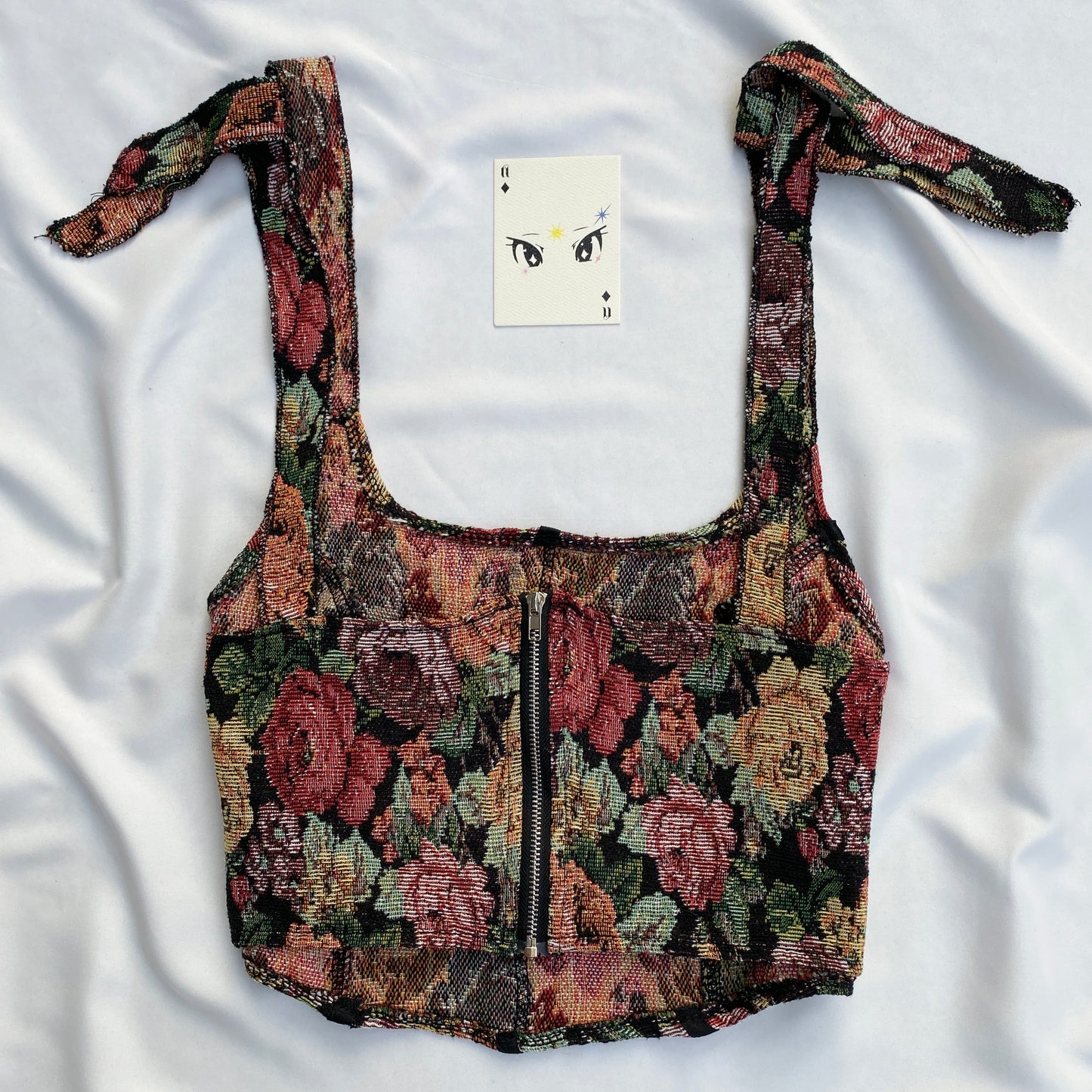 FLORAL TAPESTRY CORSET (Bust : 34-36, Upper Waist : 28-32)