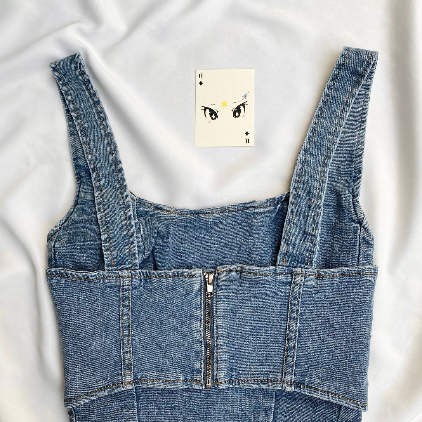 DENIM TOP (Bust : 34-36, Upper Waist : 28-32)