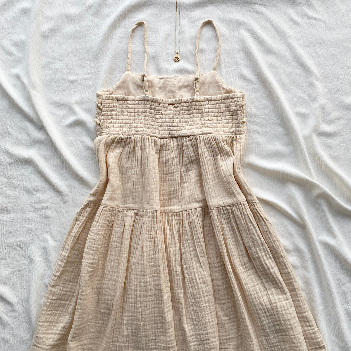 SHELL DRESS IN CREAM (Sizes available)