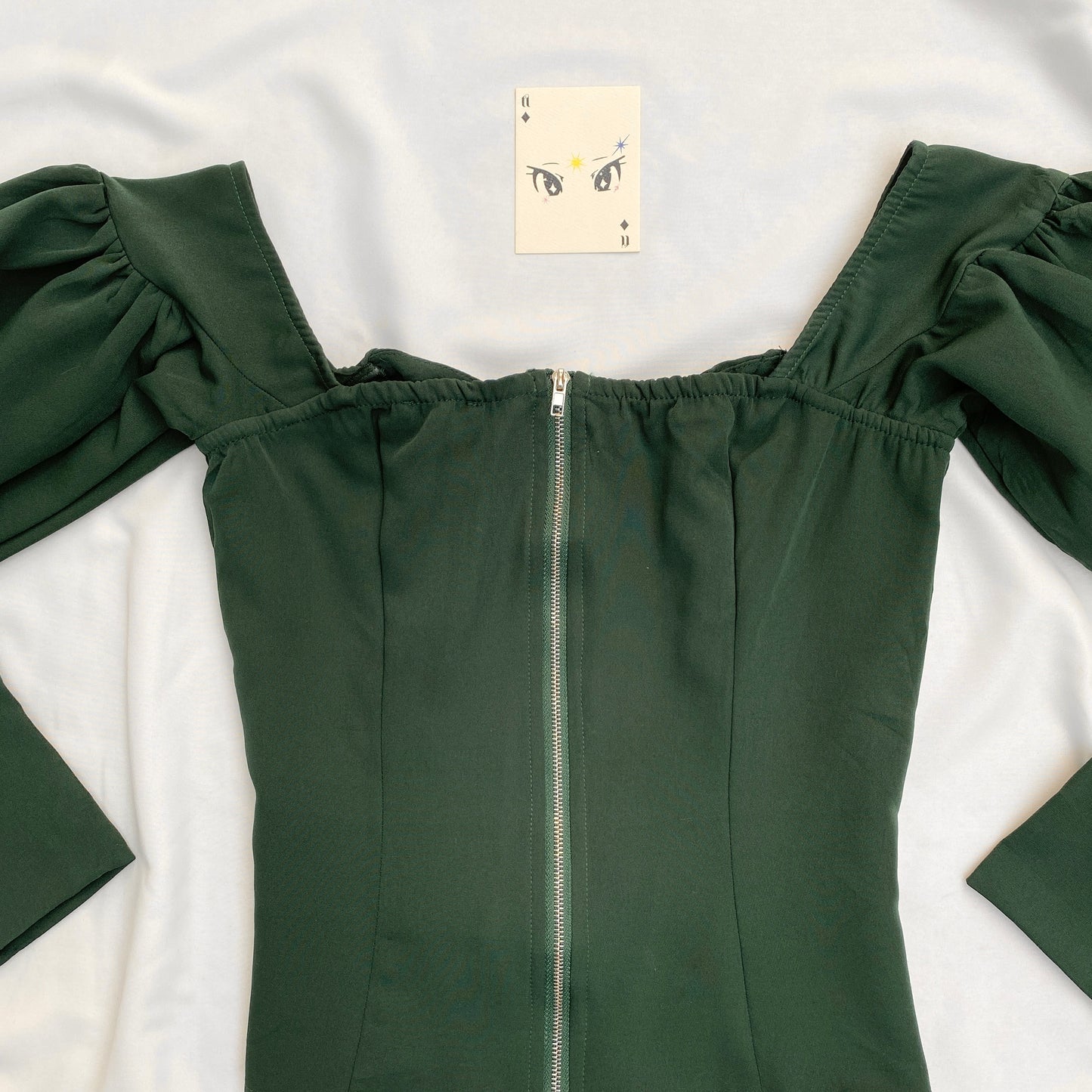 FOREST GREEN CORSET (Bust : 30-34, Upper Waist : 26-30)
