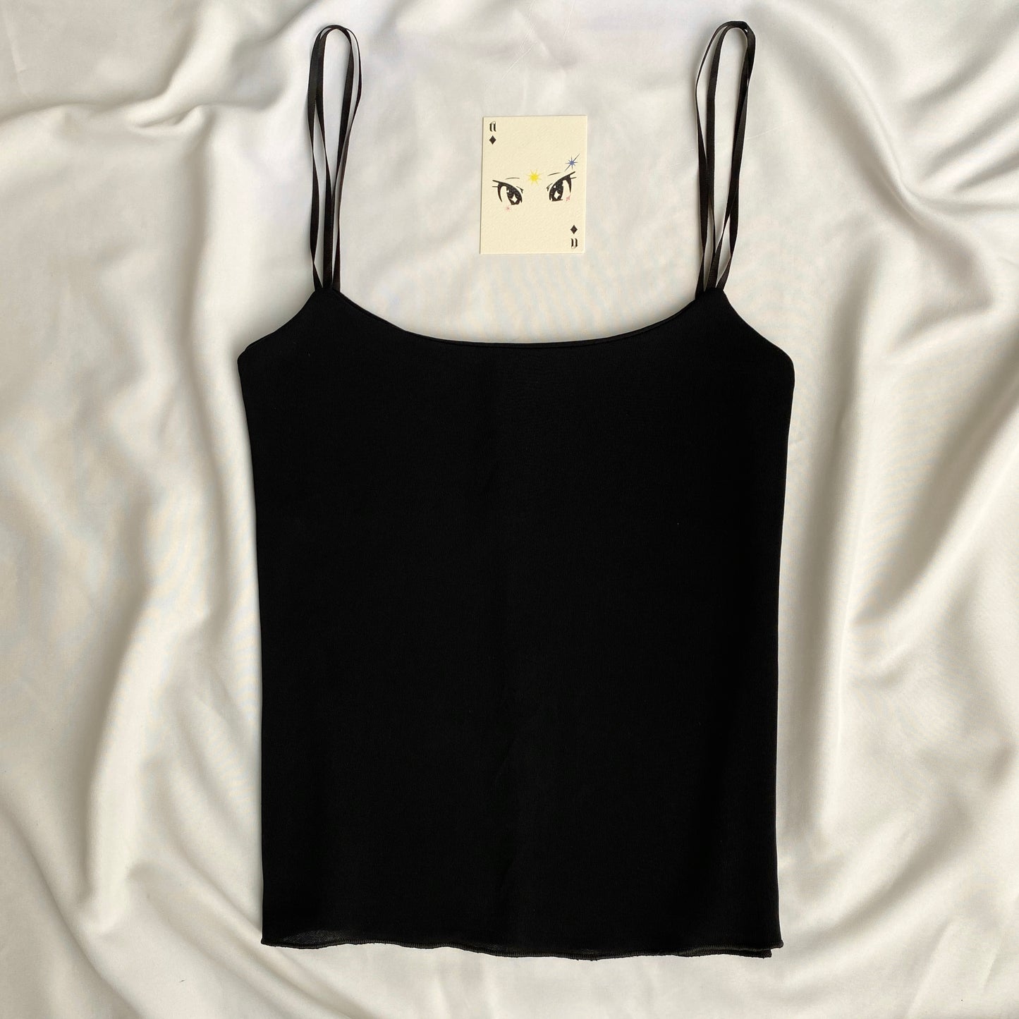 BLACK CAMI TOP (Bust : 30-36, Upper Waist : 28-34)