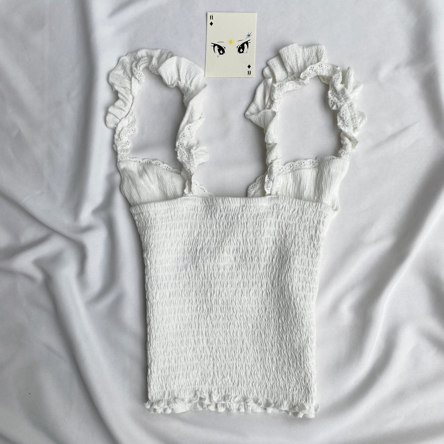 WHITE TANK TOP FROM URBAN OUTFITTERS (Bust : 28-32, Upper Waist : 22-26)