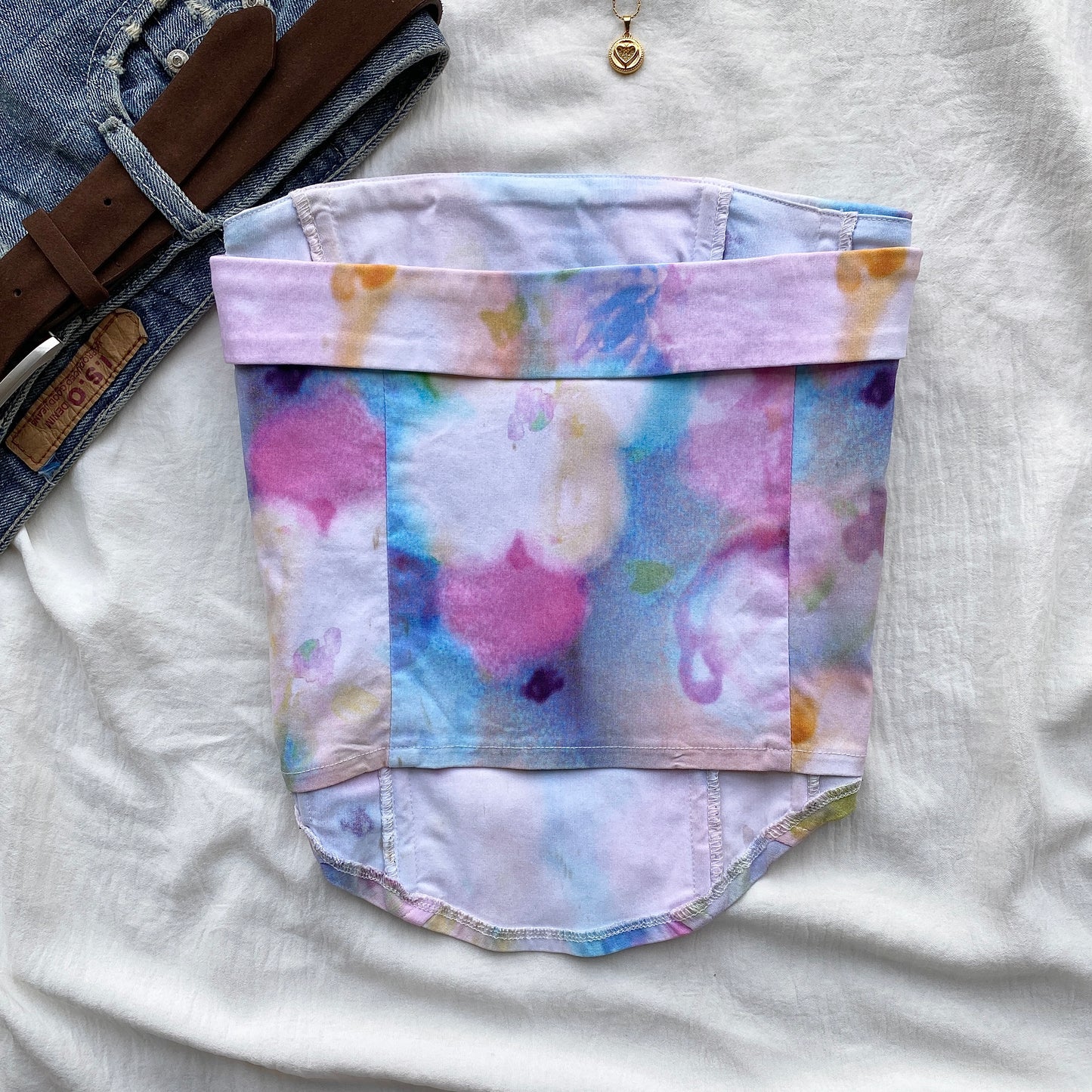 TIE DYE CORSET FROM GLASSONS (Bust : 28-32, Upper Waist : 24-28)