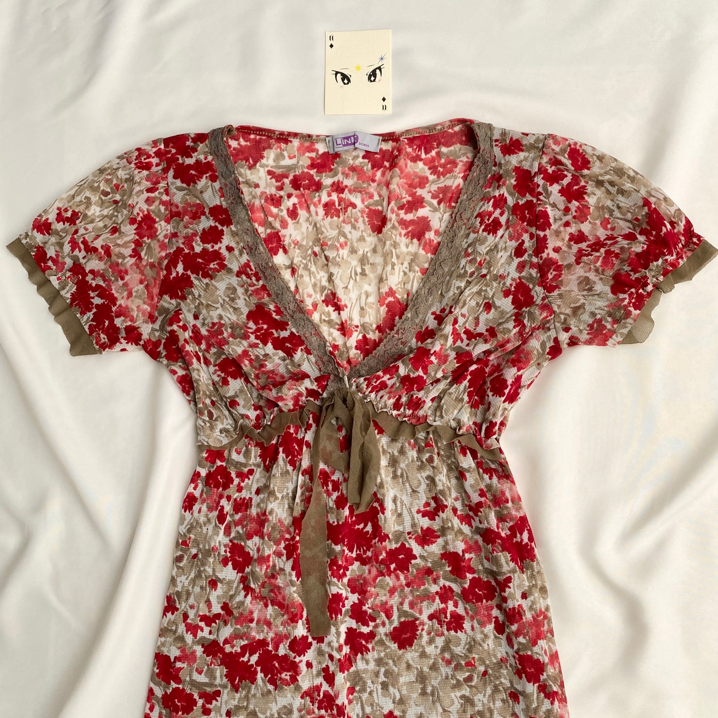 Y2K TOP (Bust : 30-34, Upper Waist : 23-28)