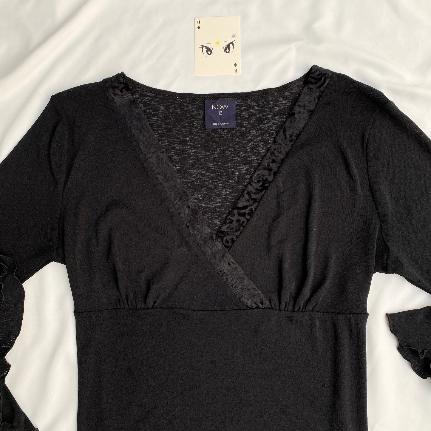 BLACK FULL SLEEVED TOP (Bust : 38-42, Upper Waist : 34-40)
