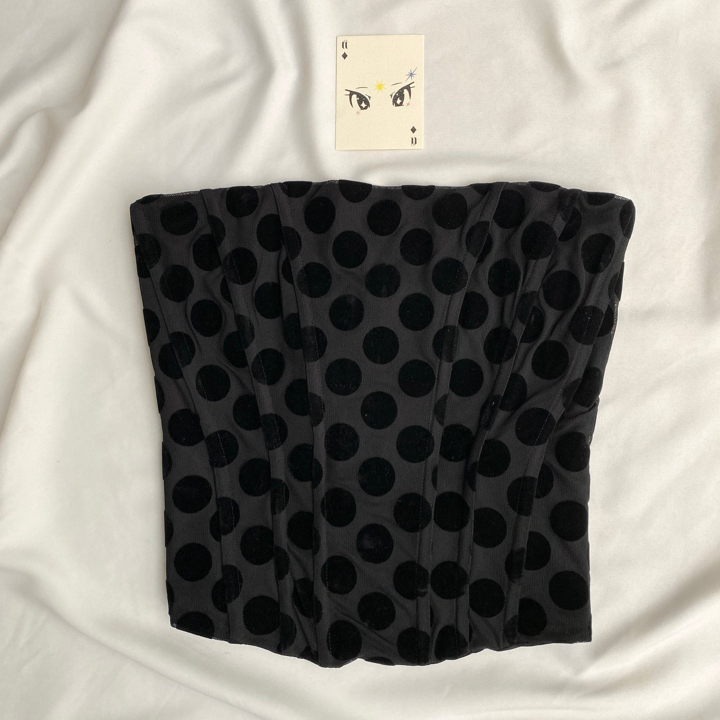POLKA DOT CORSET FROM MANGO (Bust : 30-34, Upper Waist : 26-30)
