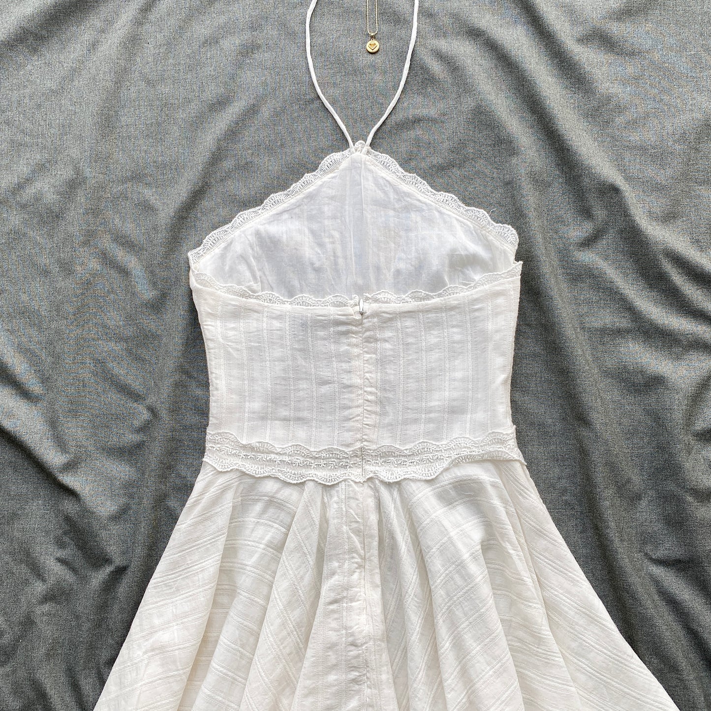 WHITE HALTER DRESS FROM ZARA (Sizes available)