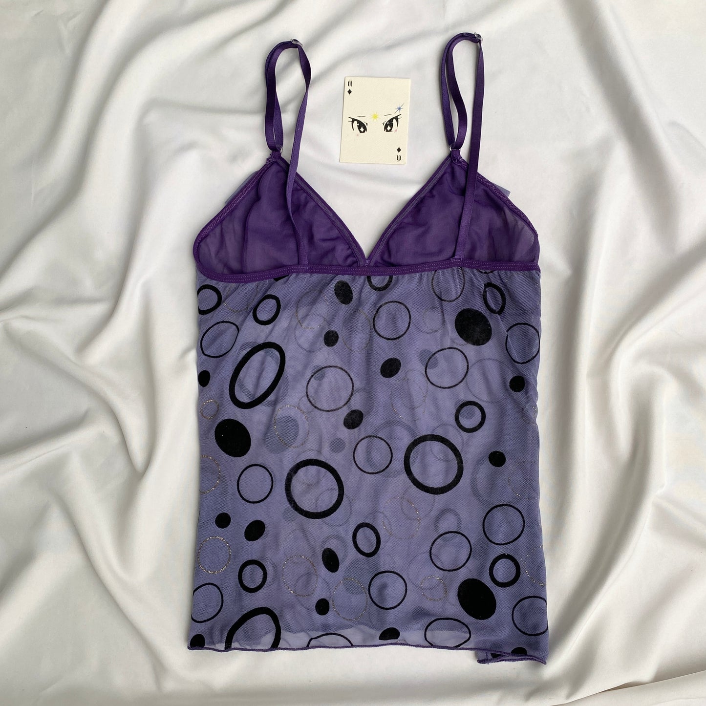Y2K PURPLE TOP (Bust : 32-34, Upper Waist : Free)