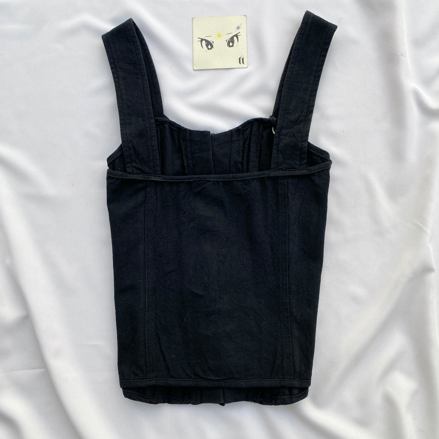 BLACK CORSET FROM PRETTY LITTLE THING (XS/S)