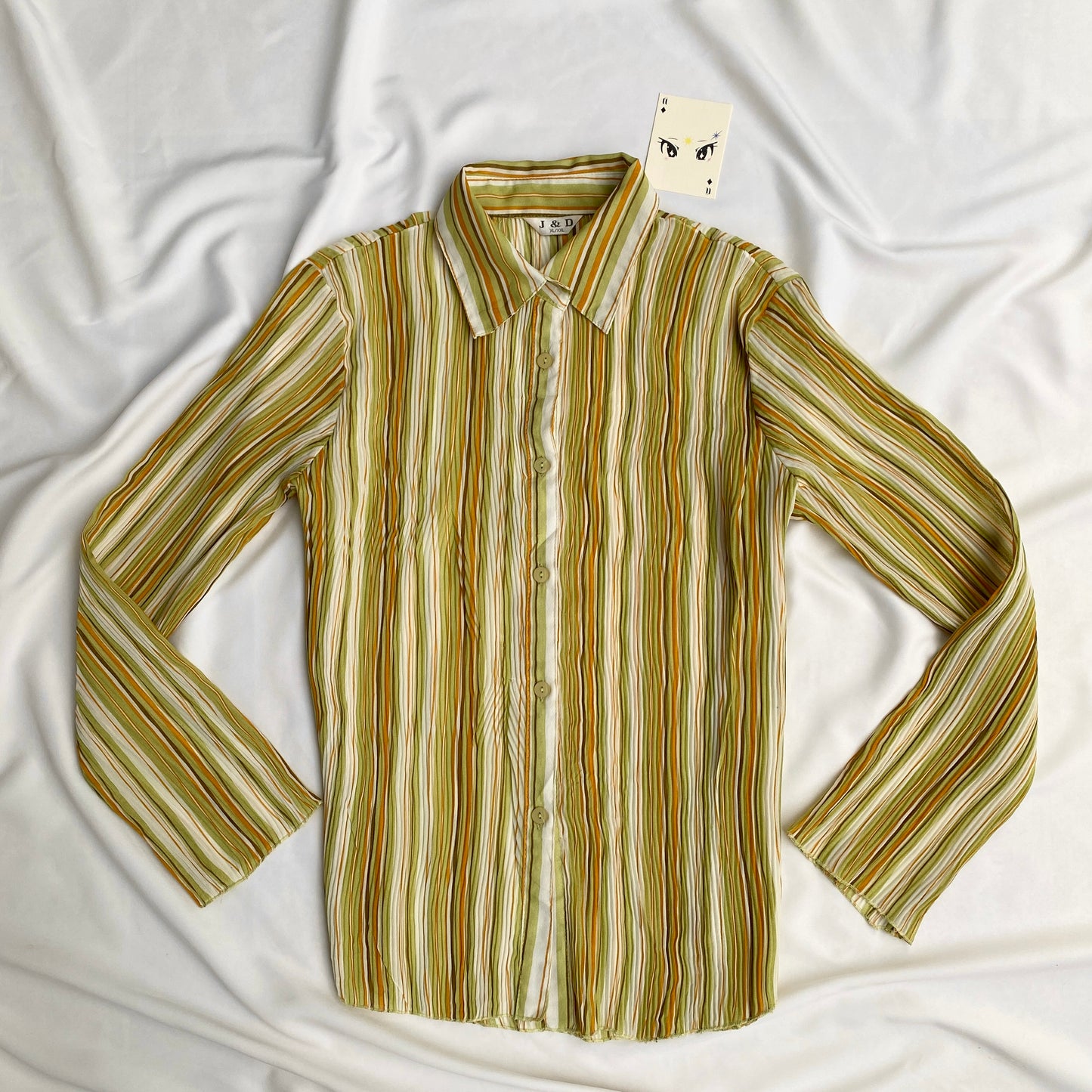 STRIPED SHIRT (Bust : 38-44, Upper Waist : FREE)
