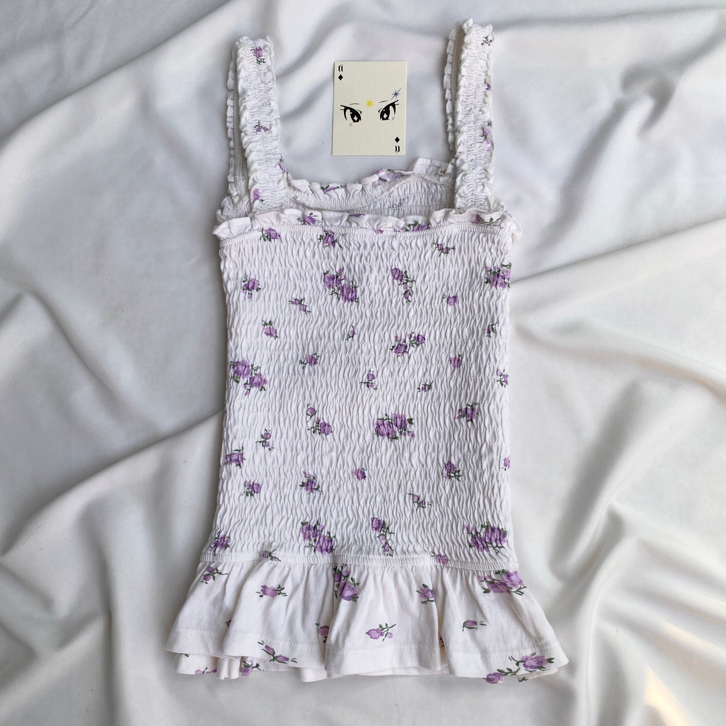 FLORAL SMOCKED TOP FROM NEW LOOK (Bust : 28-32, Upper Waist : 24-28)