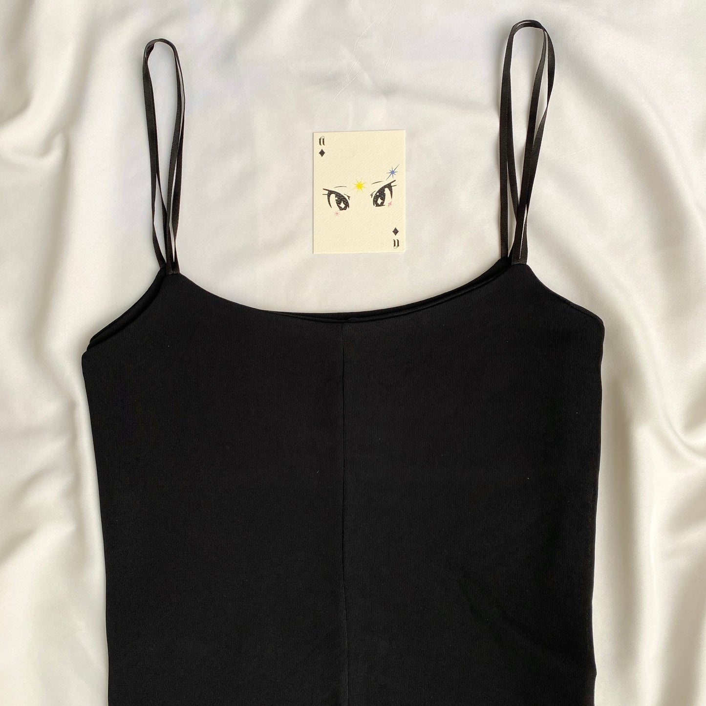 BLACK CAMI TOP (Bust : 30-36, Upper Waist : 28-34)