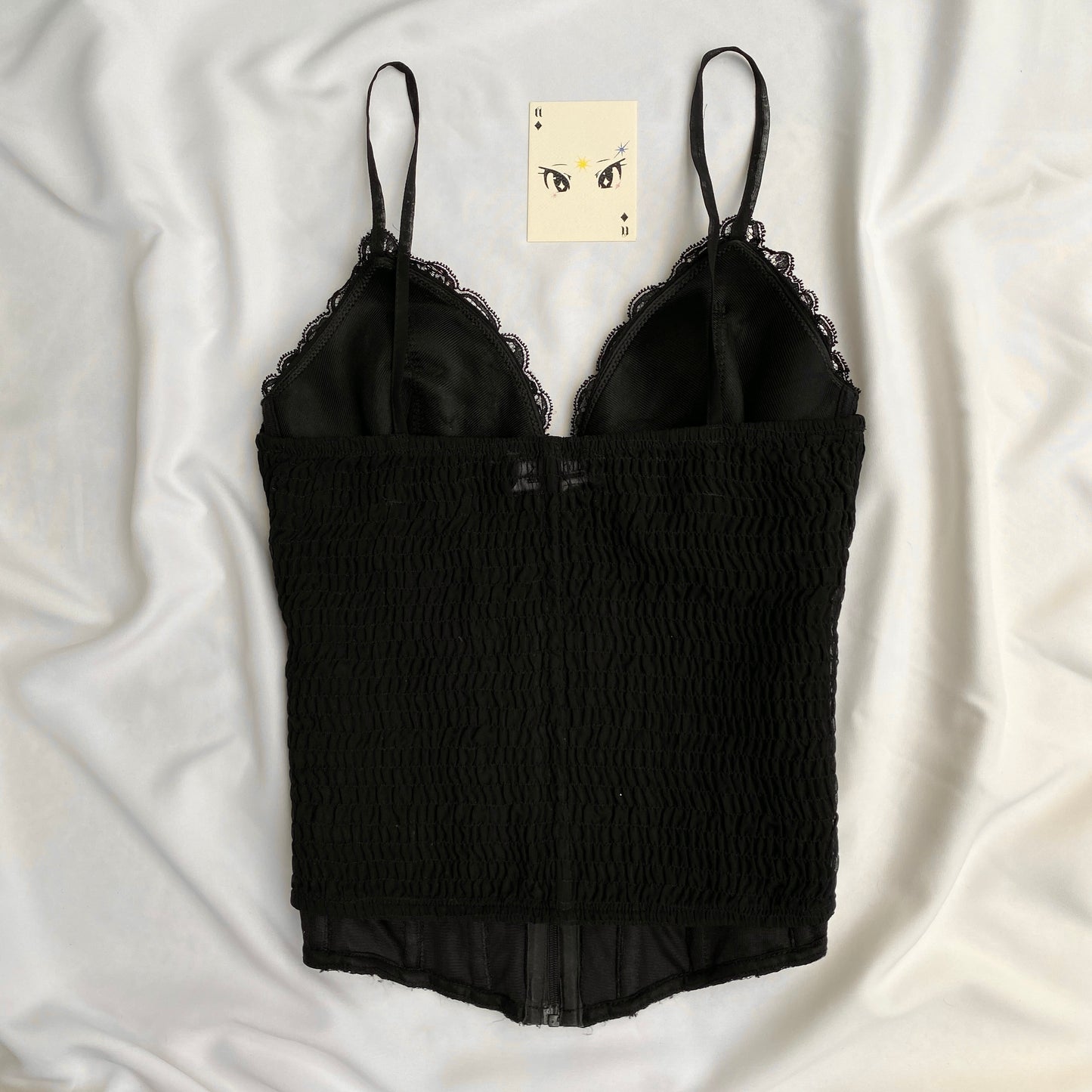 BLACK LACE CORSET (Bust : 34-36, Upper Waist : 28-30)