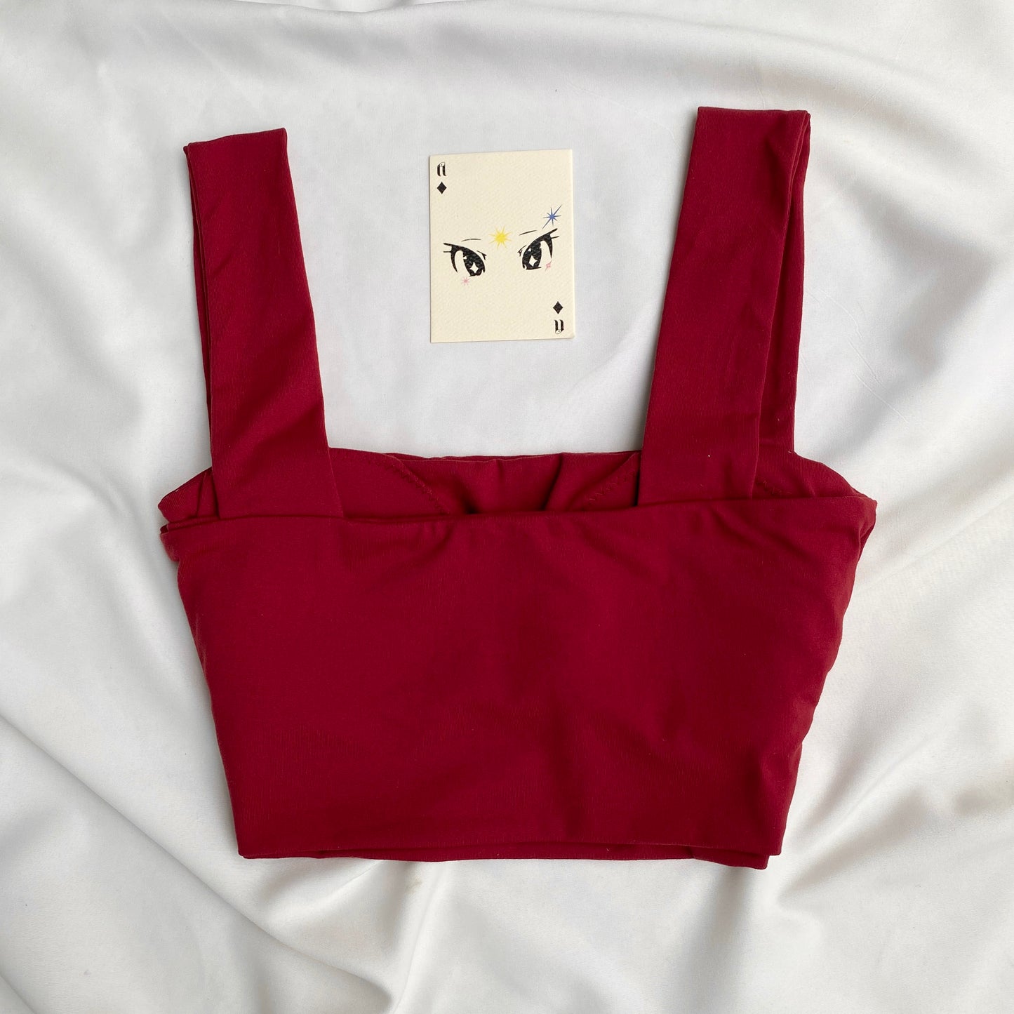 RED BUSTIER TOP (Bust : 28-32, Upper Waist : 23-28)