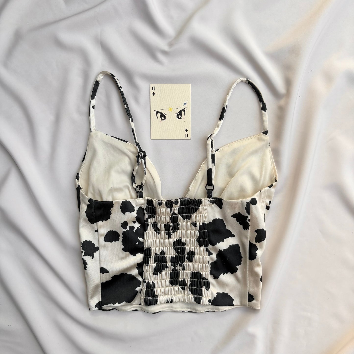 COW PRINT CORSET (Bust : 28-32, Upper Waist : 22-26)