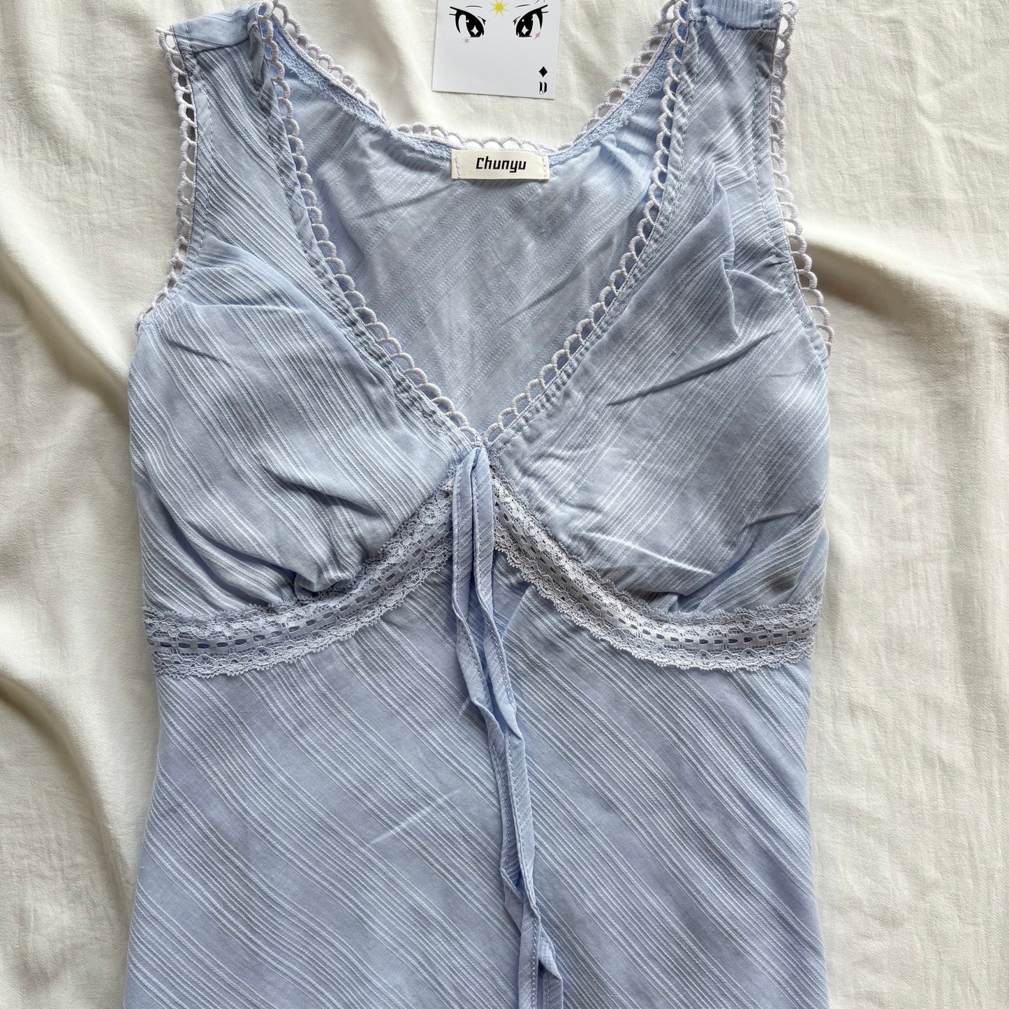 DAINTY BLUE TOP (Bust : 30-34, Upper Waist : 24-28)