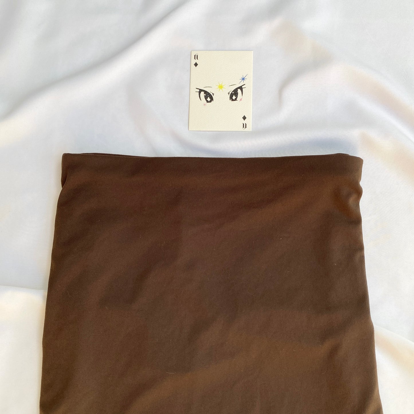 SUPERSOFT BROWN SKIRT FROM GLASSONS (Waist : 23-26)