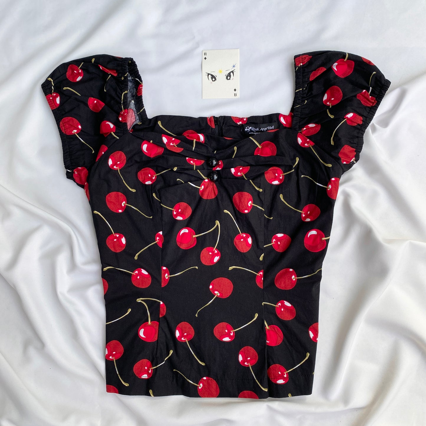 CHERRY TOP (Bust : 34-36, Upper Waist : 30-32)