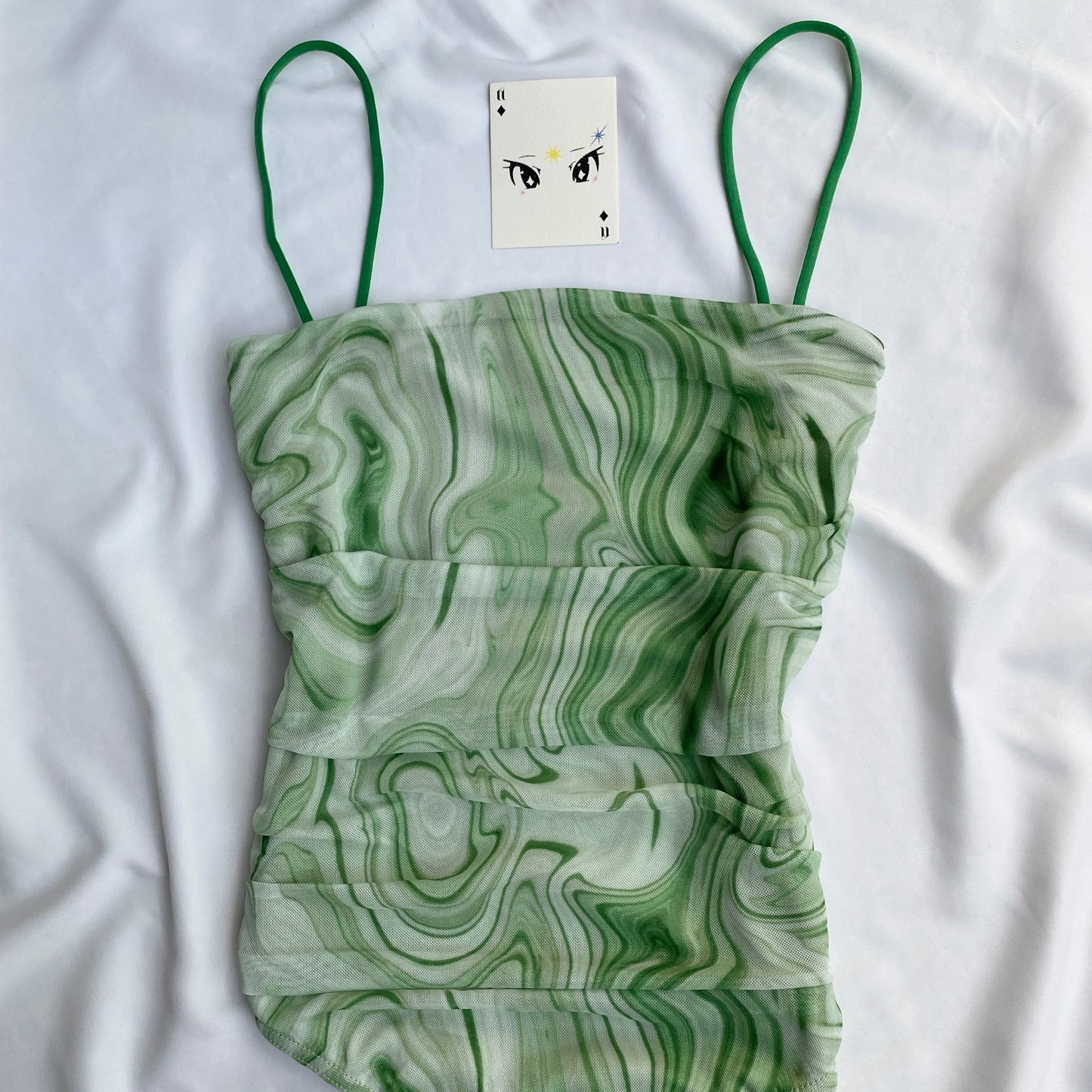 SWIRL PRINT BODYSUIT (Bust : 30-34, Upper Waist : 24-28)
