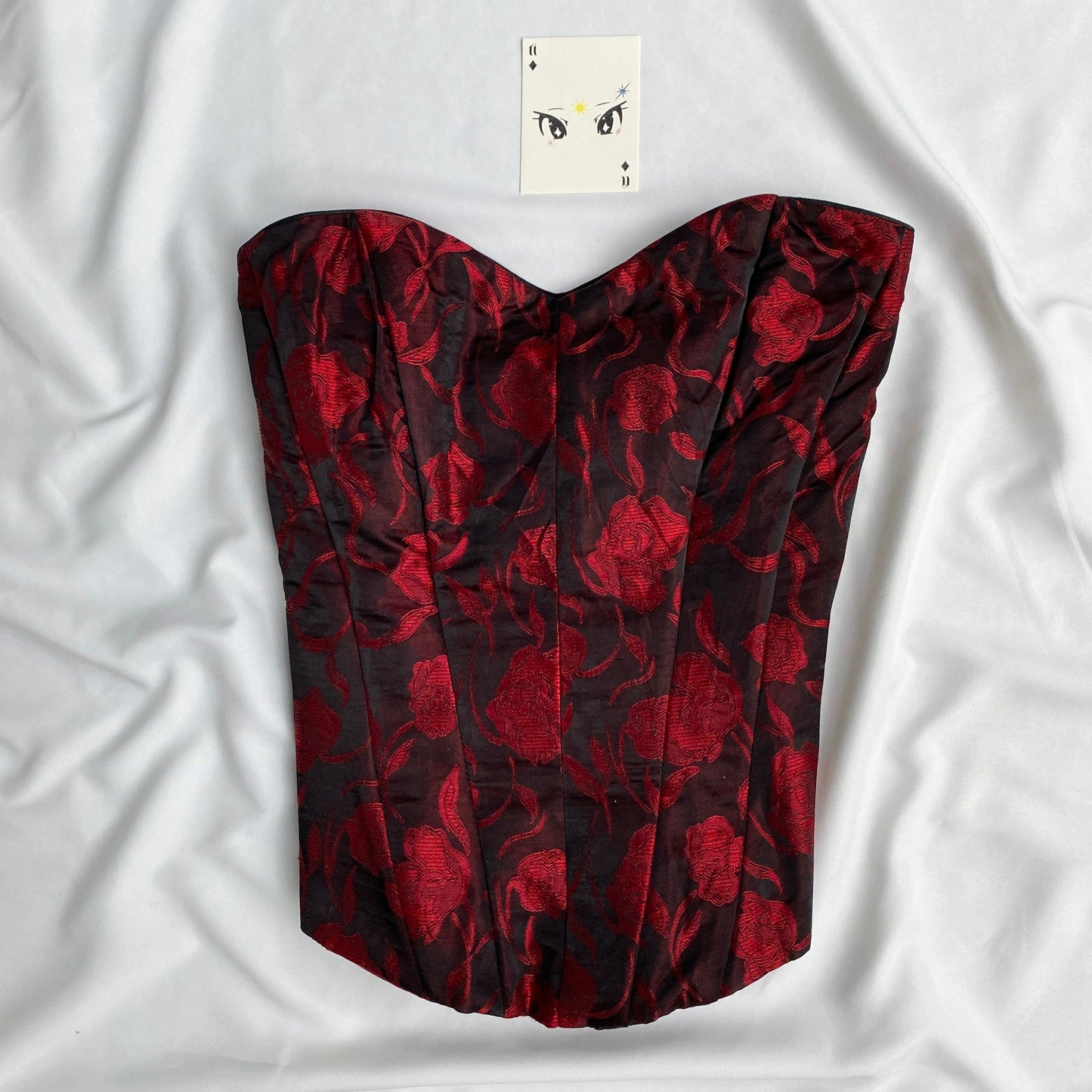 RED ROSES CORSET (Bust : 34-36, Upper Waist : 30-32)