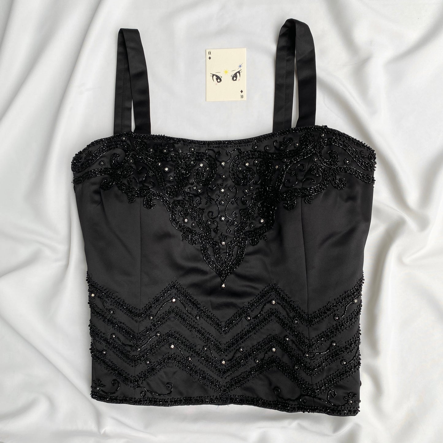 BLACK EMBELLISHED CORSET (Bust : 40-44, Upper Waist : 38-40)
