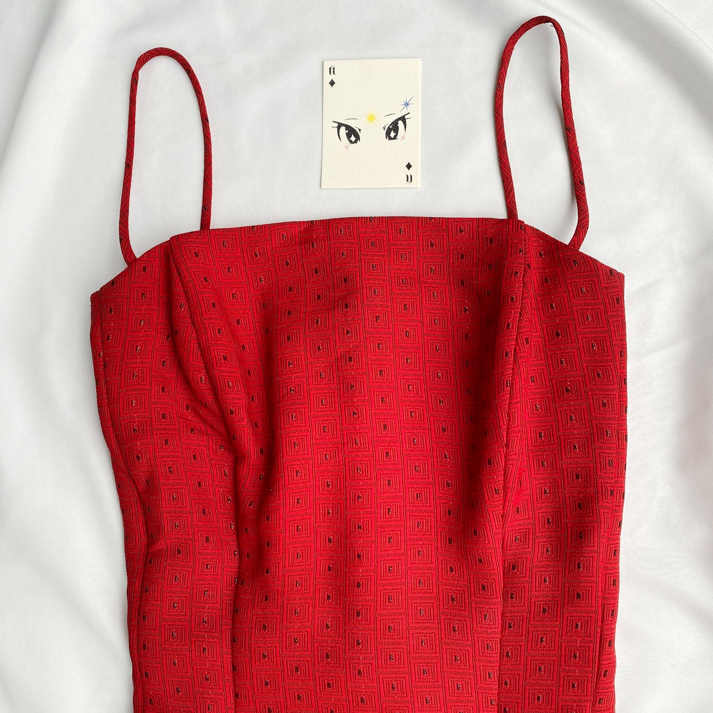 RED CORSET (Bust : 34-36, Upper Waist : 28-34)