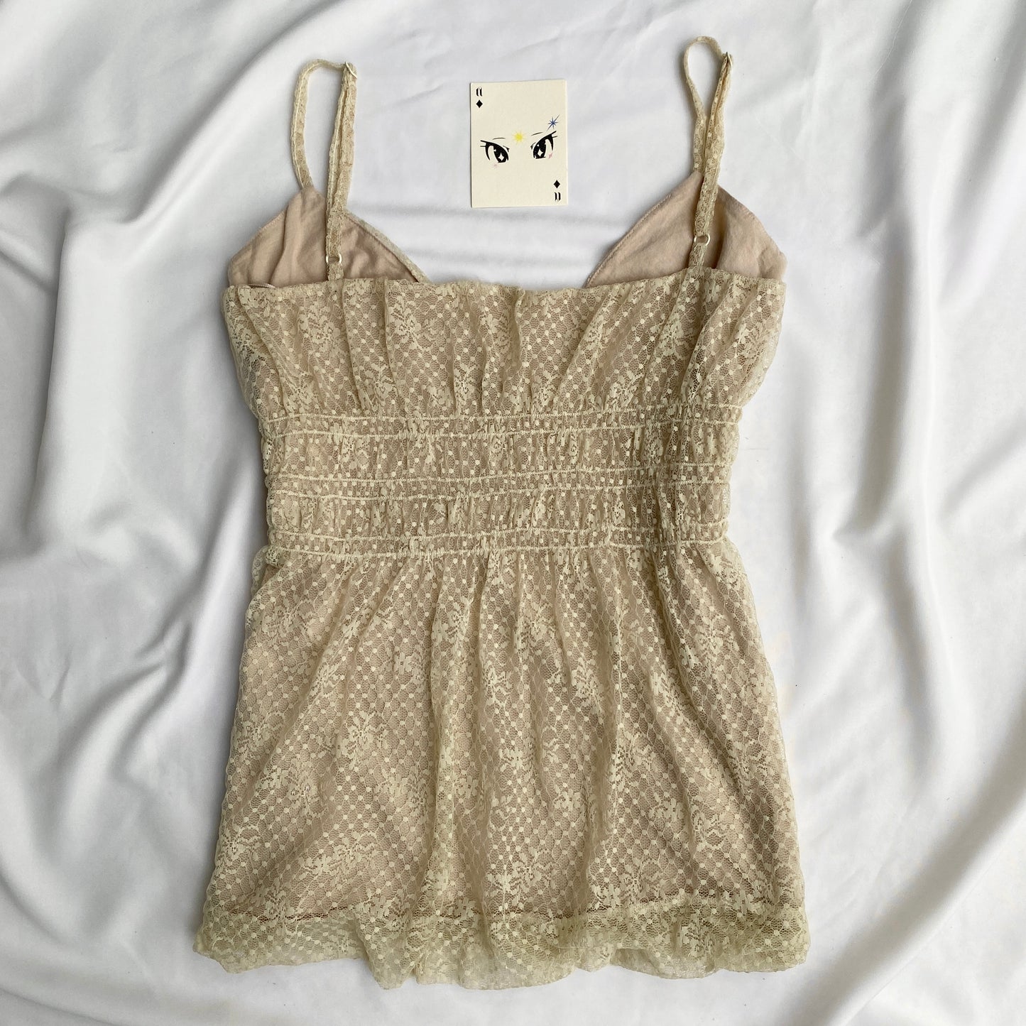 BEIGE BABYDOLL TOP (Bust : 34-36)